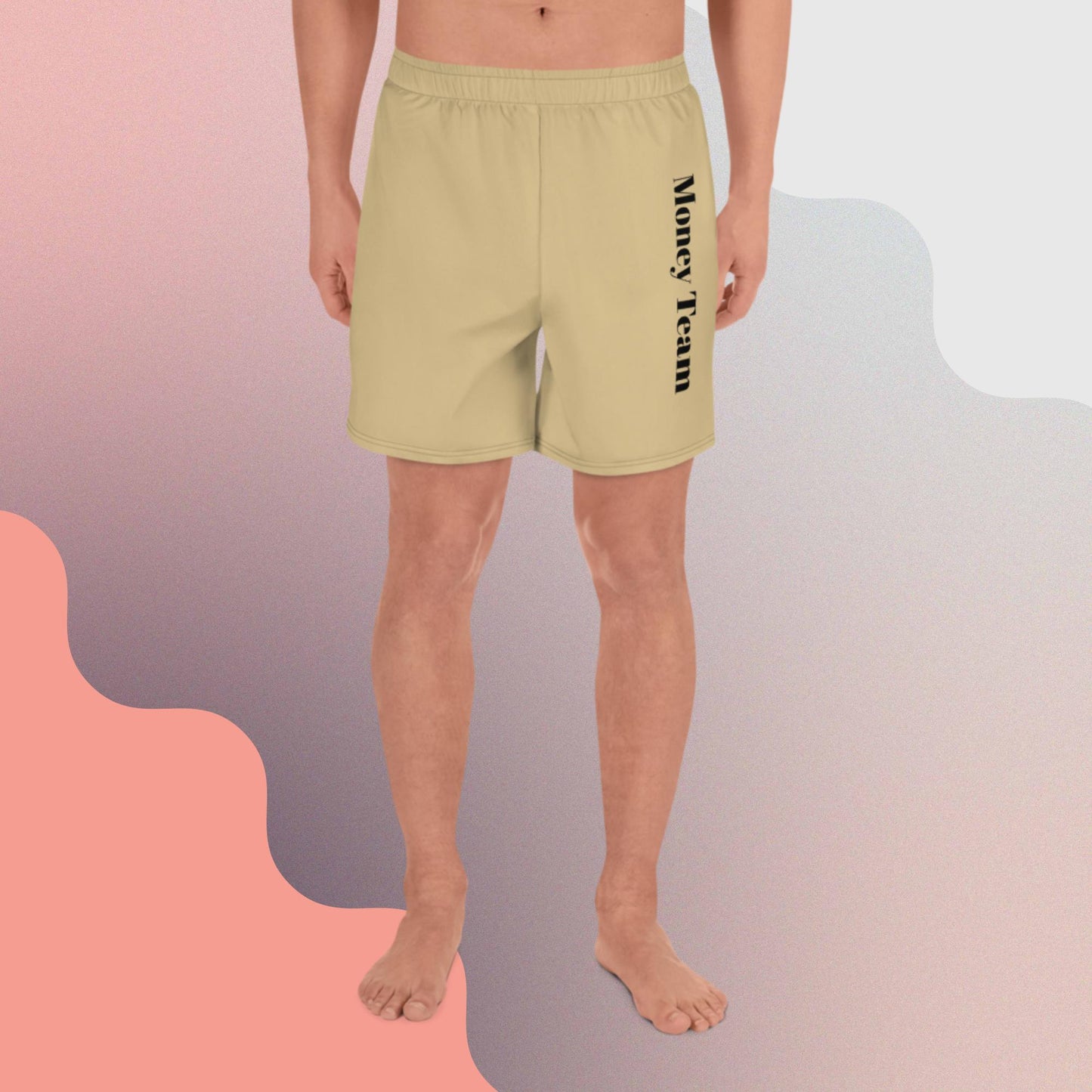 Men's Money Team Half & Half (White/Cream) Athletic Shorts