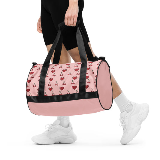 Cherry Print Travel Bag